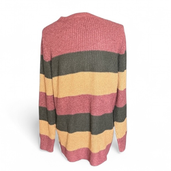 Pink Clover NWT Striped Crochet Sweater Size XXL - Picture 2 of 5